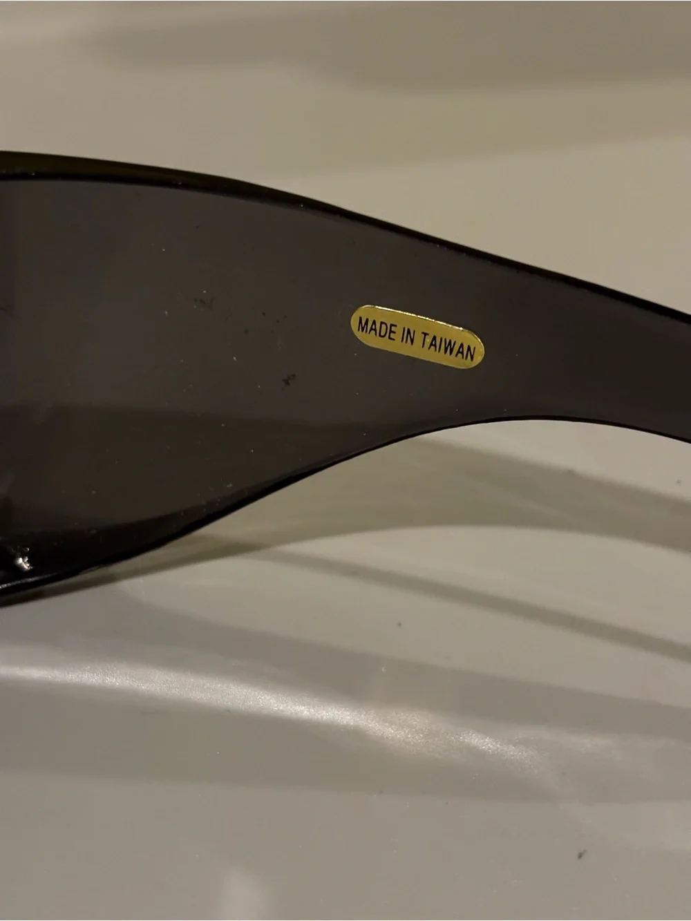 Futuristic Oversized Black Shield Sunglasses0714